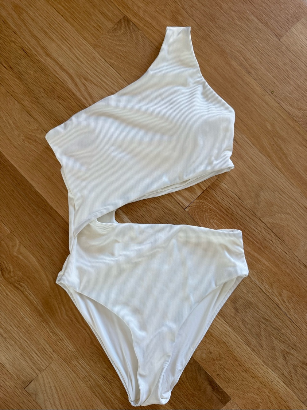 One Shoulder bathing suit with cut out